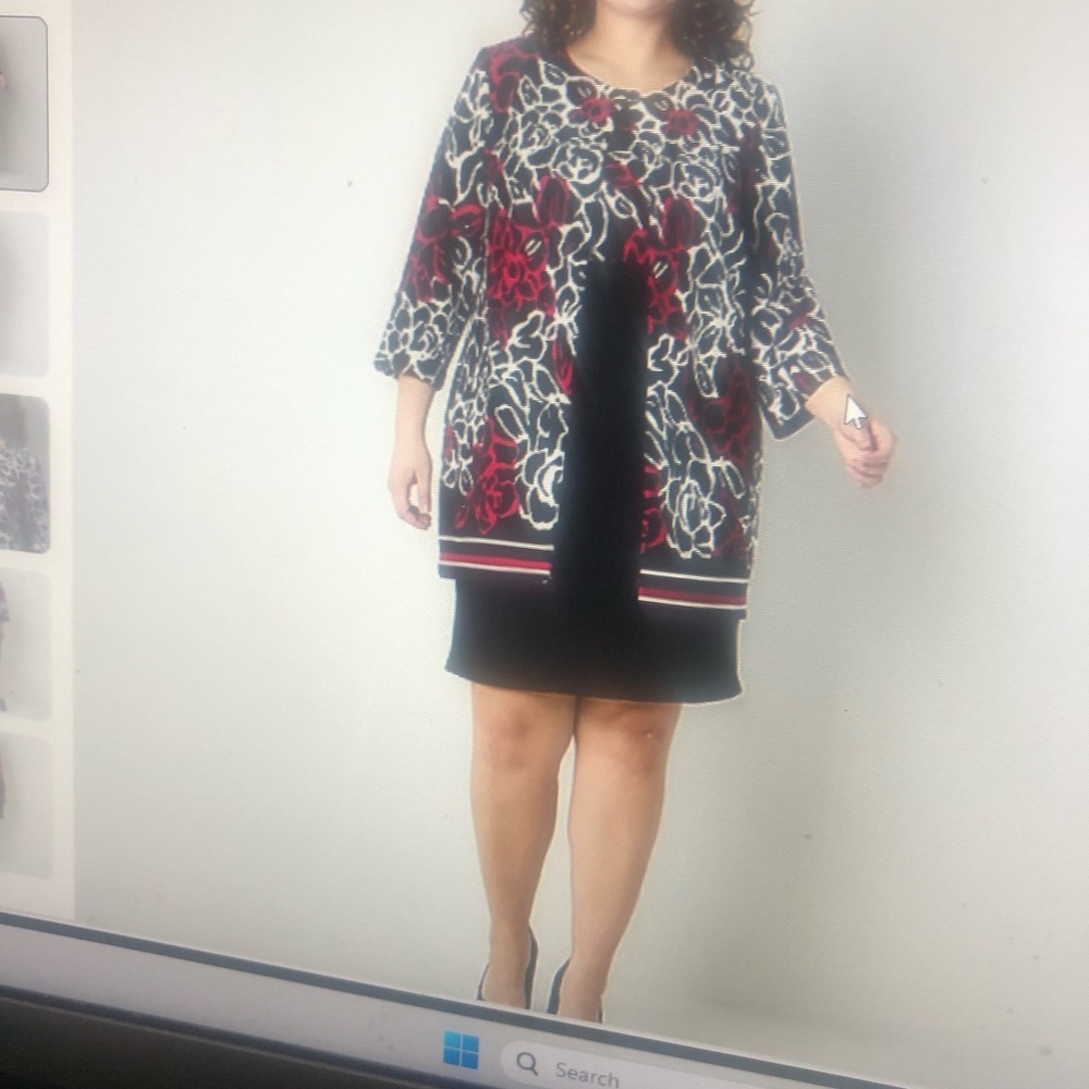 Floral Patterned Tunic Dress